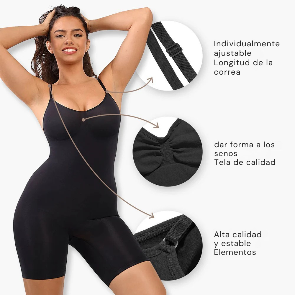 Body moldeador con pantalones cortos