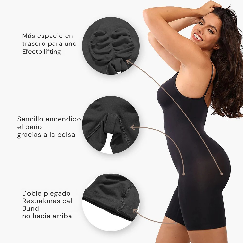 Body moldeador con pantalones cortos